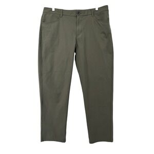 VUORI Mens Meta Pant V430 Performance Stretch Slim Fit 5-Pockets Green 36x27